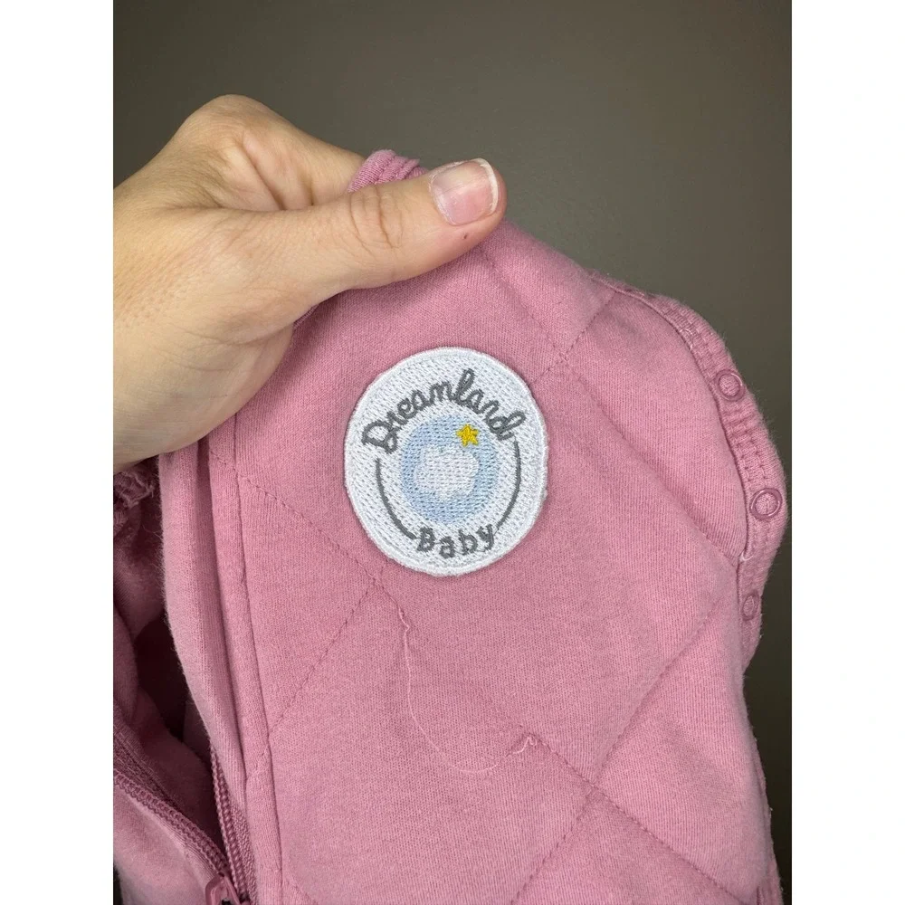 Dreamland Baby Dream Weighted Sleep Sack Swaddle Pink 0-6M 8-16lbs Mauve Quilted